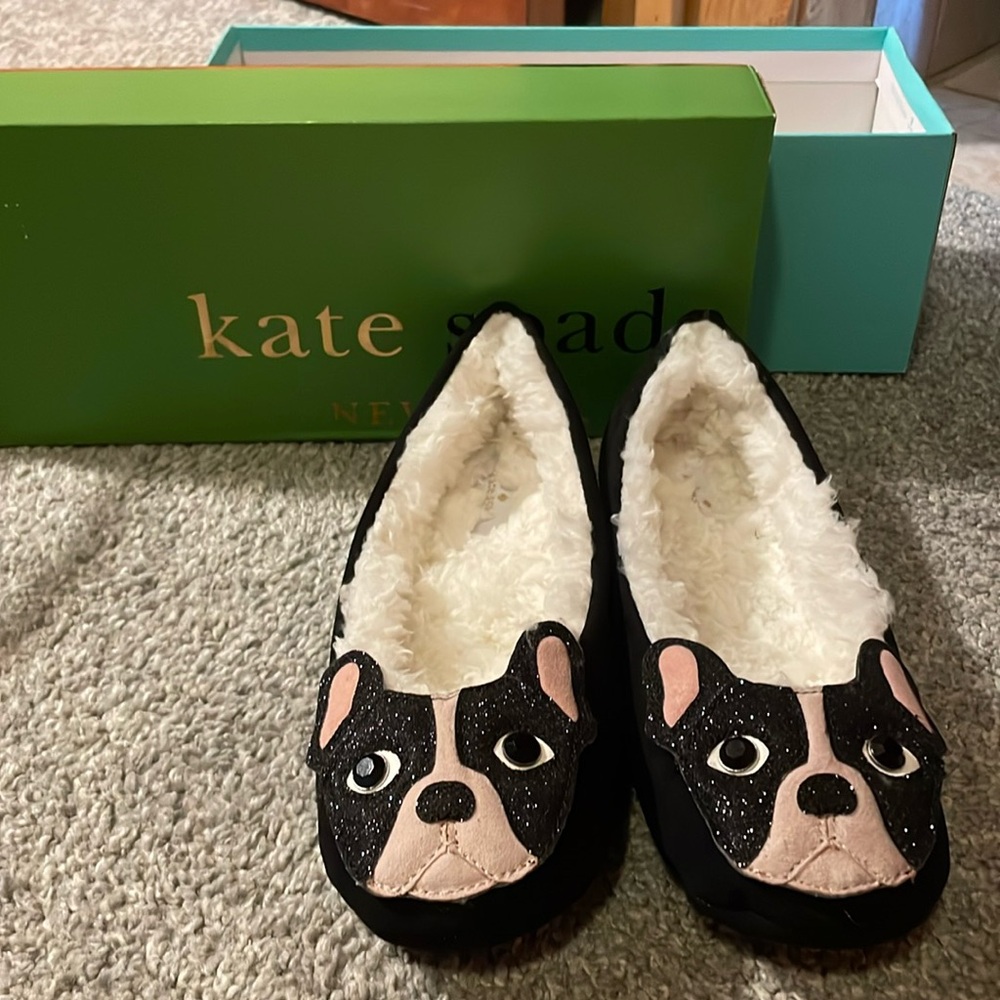 Kate Spade Seymour French Bulldog Slippers